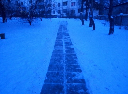 Уборка снега. Декабрь 2016.