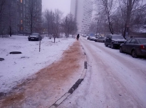 Уборка снега. Декабрь 2016.