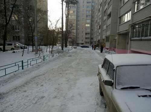 Уборка снега. Январь 2017.