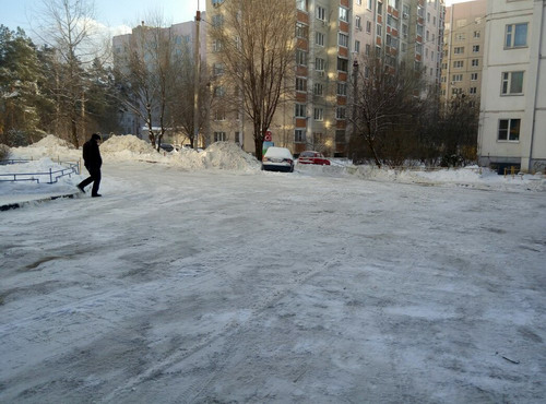 Уборка снега. Январь 2017.