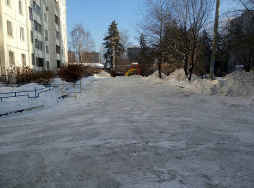 Уборка снега. Январь 2017.