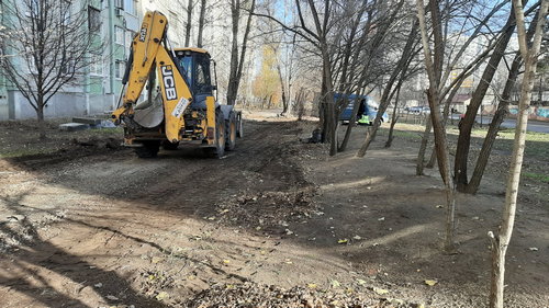 Ремонт тротуара. Ноябрь 2019 г.
