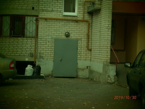 Уборка листьев. Октябрь 2019 г.