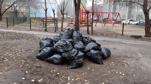 Уборка территории. Ноябрь 2019 г.